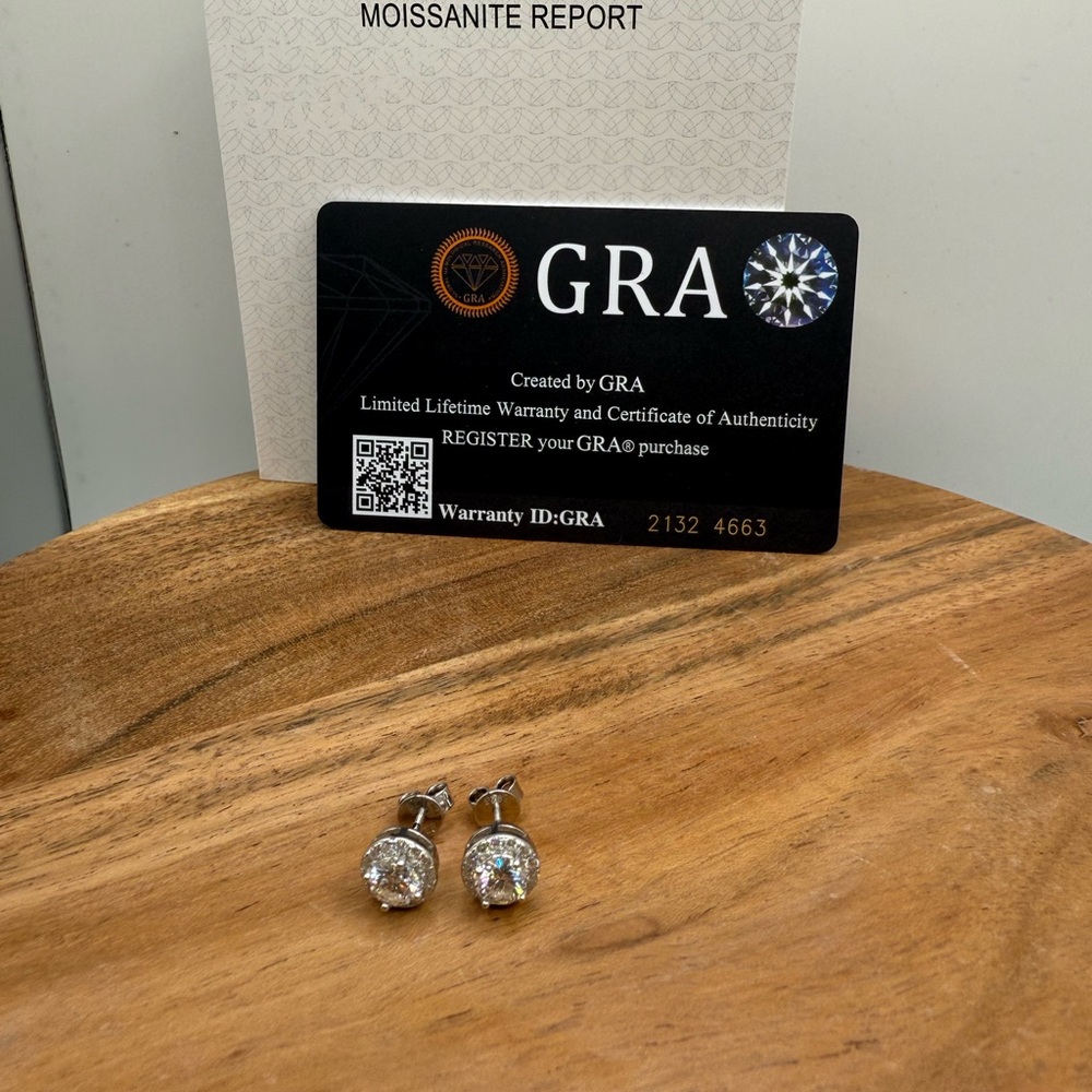 Moissanite Stud Earrings
